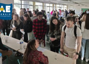 Le speed meeting entre étudiants et industriels (crédit : Gomet')