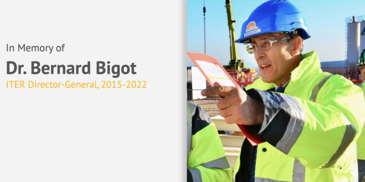 Une page en mémoire de Bernard Bigot a été ouverte sur le site d'Iter (Capture d'écran Iter.org)
