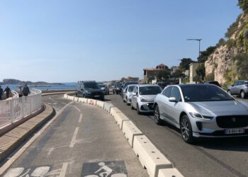 La Corniche risque aussi d'être bloquée ce dimanche 1er mai. Sauf la piste cyclable... (Crédit Gomet')