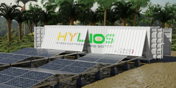 La mini centrale Hylos de CMR Group opérationnelle en deux jours dans des zones difficiles d'accès (Crédit CMR Group).