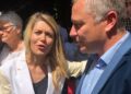 Mariana Caillaud et Martial Alvarez, le maire de Port St-Louis du Rhône (Crédit Gomet')