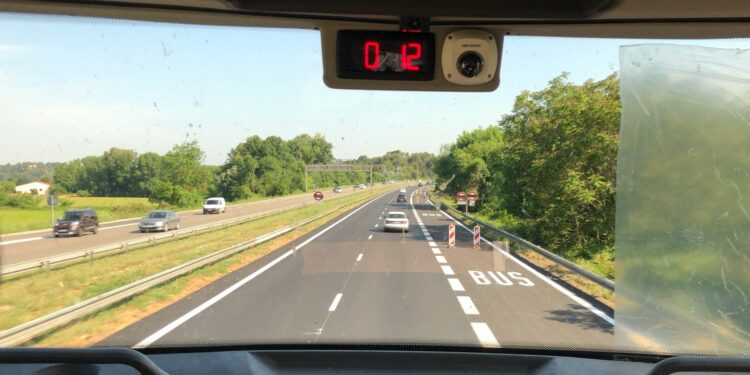 Une nouvelle voie de bus entre Cabriès et Aix sur l'A51 (Crédit Gomet'/JFE)