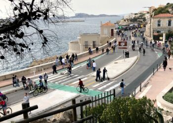 La Voie est libre en avril dernier sur la Corniche (Crédit Gomet')