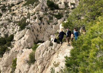 Le parc des calanques régulèrement saturé durant la haute saison (Crédit Gomet')