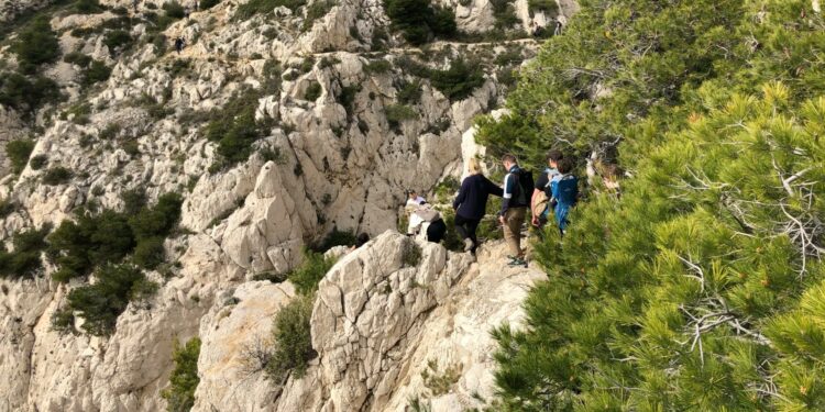 Le parc des calanques régulèrement saturé durant la haute saison (Crédit Gomet')