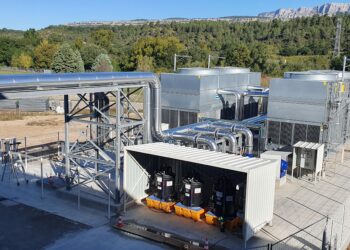 L'installation de refroidissement à Rousset