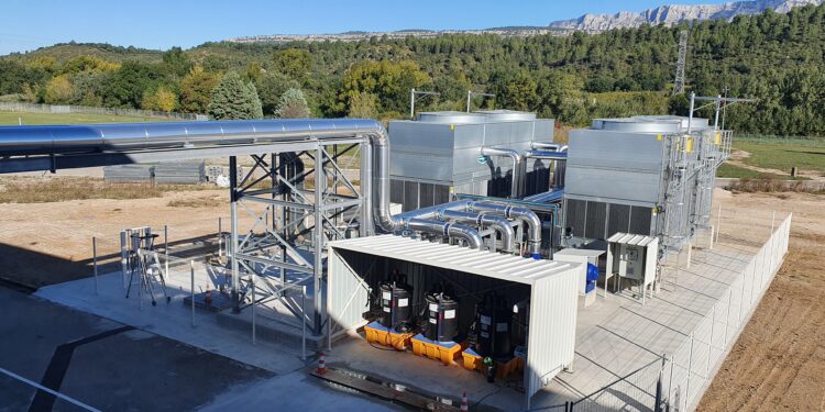 L'installation de refroidissement à Rousset