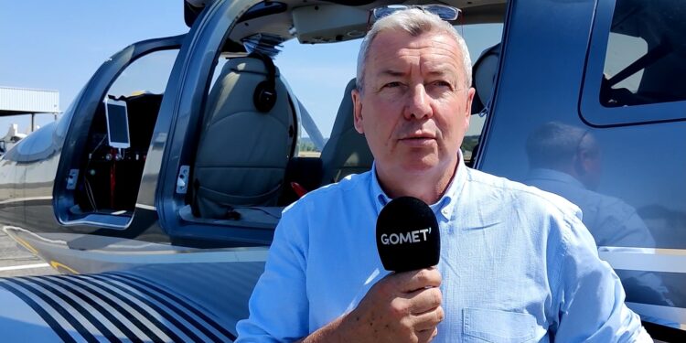 Jean-François Ballin, le patron de la compagnie Revolution'Air (Crédit Gomet'/RL)