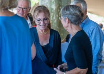 Sophie Joissains et Elisabeth Borne le 9 juillet à Aix (Crédit DR)