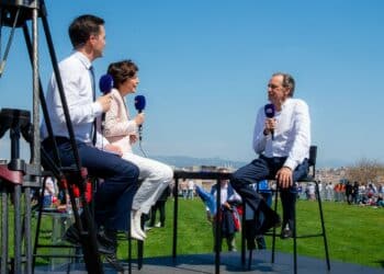 Renaud Muselier sur le plateau de LCI, samedi 16 avril 2022 Pharo Marseille