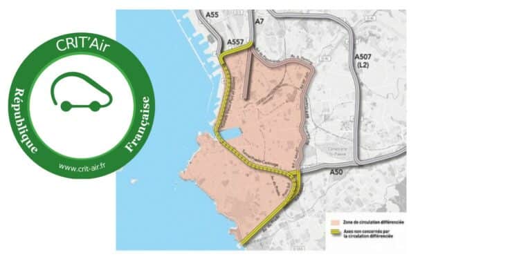 La circulation à Marseille sous le régime de la vignette Crit'air crédit DR/Gomet')