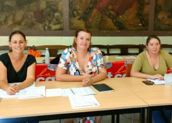 Conférence de presse de rentrée 2022 de la CGT educ'13 (Crédit Gomet'/JRG)