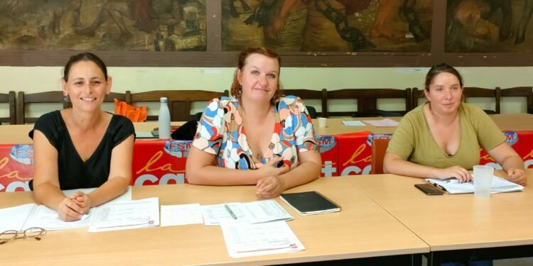 Conférence de presse de rentrée 2022 de la CGT educ'13 (Crédit Gomet'/JRG)