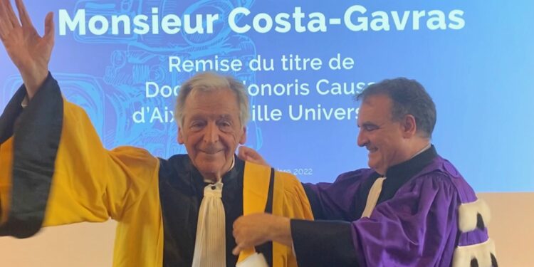 Costa-Gavras reçoit le titre de Docteur Honoris Causa par l'AMU