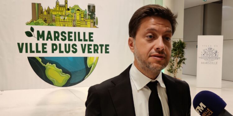 Benoît Payan a invité les partenaires de la candidature marseillaise jeudi 8 septembre dans l'hémicycle Bargemon (crédit : Rémi Liogier)