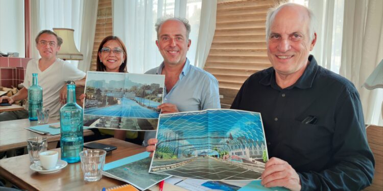 De gauche à droite, Jord Duval, Lydia Frentzel, Sébastien Barles et Richard Hardoin (crédit : RL)