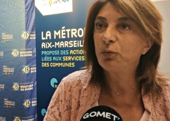 Martine Vassal au micro de Gomet' (Crédit JRG)