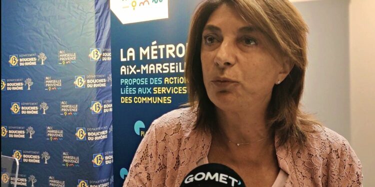 Martine Vassal au micro de Gomet' (Crédit JRG)