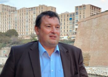 Hervé Martel, le président du directoire du Grand port maritime de Marseille-Fos (crédit : Rémi Liogier)