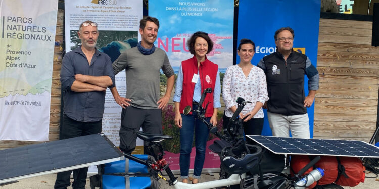 « De parc en parc », la tournée régionale en vélo solaire réalisée par Jérôme Zindy