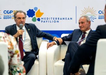 Renaud Muselier et Nasser Kamel, le secrétaire général de l'Union pour la Méditerranée (Crédit DR)