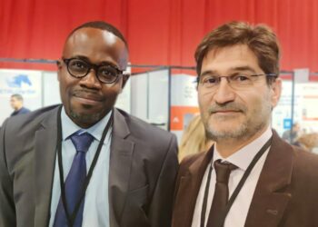 Jean-Luc Ngoie Kadita, à gauche, et Olivier Cade, à droite (crédit : RL)