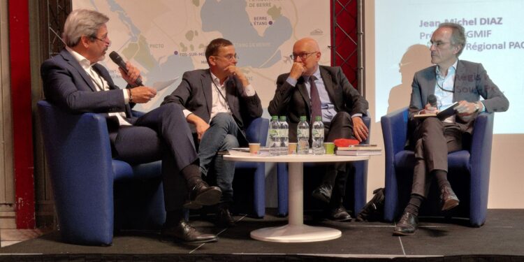 De gauche à droite, Jean-Michel Diaz, Vincent Leroux, Régis Passerieux et Bruno Roche (crédit : RL)