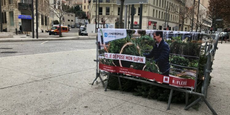 collecte sapin noël Marseille