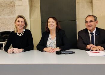 De gauche à droite, Isabelle Campagnola-Savon, Corinne Innesti et Michel Ruiz (crédit : Gomet')