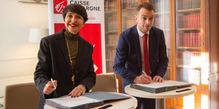 Christine Fabresse (Cepac) et Grégoire Chauvière Le Drian (BEI)(Crédit JYD/Gomet')