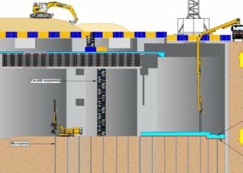 Bassin de rétention d'eaux à Marseille