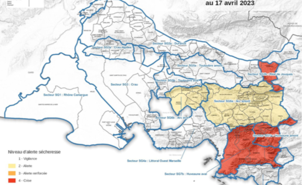 Alerte sécheresse dans 28 communes des BDR