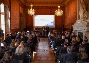 Le salon d'honneur du Palais de la Bourse (crédit : Sophie Vernet)