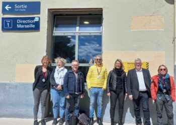 Quelques uns des partenaires organisateurs du Train bleu
