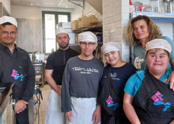 Katia Bergamelli, fondatrice de T'Cap21, et sa brigade du jour (©DV)