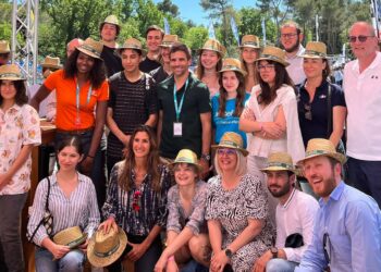 Les participants à la conférence de Muriel Hurtis réunis à l'Open Aix Provence Crédit Agricole jeudi 4 mai (Crédit DR)