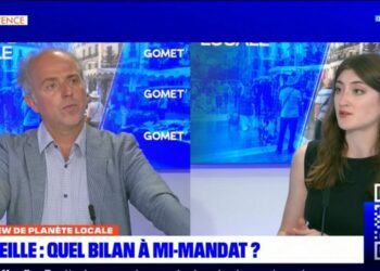 Sébastien Barles sur le plateau de Planète locale lundi 29 mai (crédit : BFM Marseille Provence)