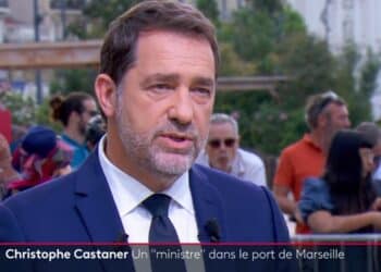 Christophe Castaner sur le plateau marseillais de Télématin (crédit : France Télévisions)