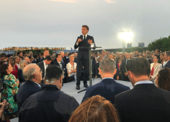 Emmanuel Macron au Mucem mardi 27 juin 2023. Crédit Gomet'