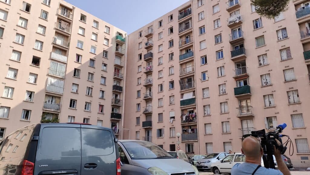 La cité Benza dans le 10e arrondissement de Marseille (crédit : JRG / Gomet')