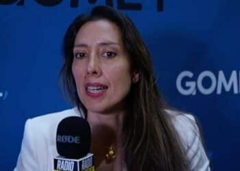 Marìa Paula Caycedo de l'EIT Urban Mobility à Marseille le 25 mai (Crédit Gomet'/Radio Cyclo)