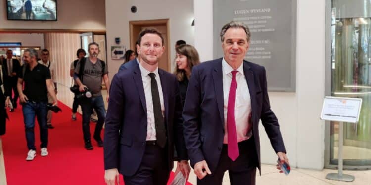 Clément Beaune et Renaud Muselier l'hôtel de Région (crédit : RL)