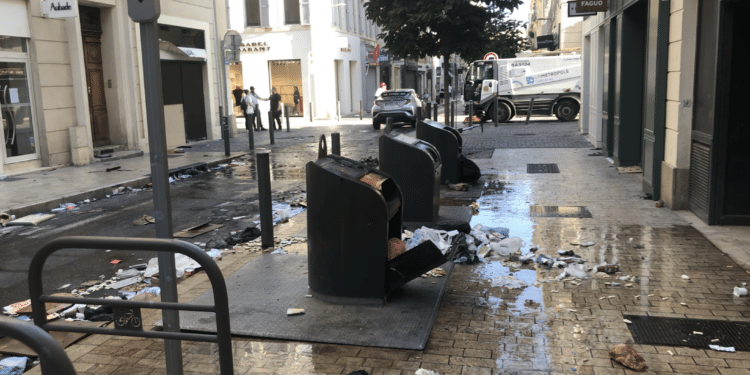 Dans le centre de Marseille samedi 1er juillet (Crédit Gomet'/JFE)