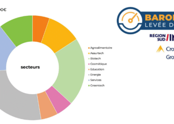 La répartition des levées de fonds par secteur d'activité (Crédit Gomet')