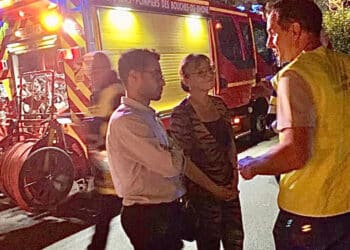 Sophie Joissains à Jas de bouffan dans la nuit du samedi 1er juillet au dimanche 2 juillet 2023 (crédit Ville d'Aix)