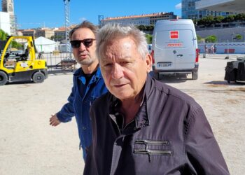 Bernard Aubert (au premier plan) et Marc Aubergy. Crédit photo : Jean Yves Delattre.