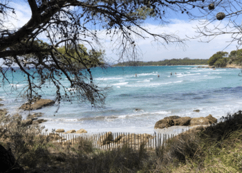 Plage du Grand jardin entre La Lande les maures et Bormes les Mimosas