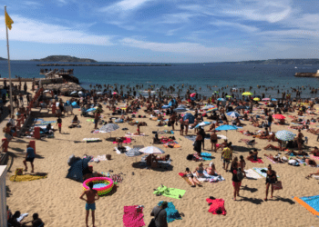 La plage des Catalans dans le 7e arrondissement de Marseille bénéficie cet été du dispositif Safer (Crédit Gomet'/JFE)