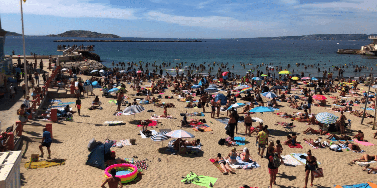 La plage des Catalans dans le 7e arrondissement de Marseille bénéficie cet été du dispositif Safer (Crédit Gomet'/JFE)