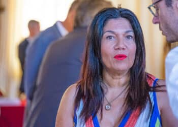 Samia Ghali en juillet 2023 à la préfecture lors du comité de pilotage des JO 2024 (Crédit JYD/Gomet')